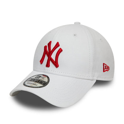 Gorra de béisbol 9FORTY MLB League Essential ll New York Yankees de New Era - Blanco-Rojo
