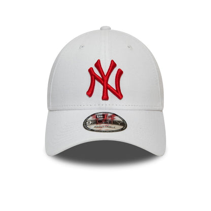 Gorra de béisbol 9FORTY MLB League Essential ll New York Yankees de New Era - Blanco-Rojo