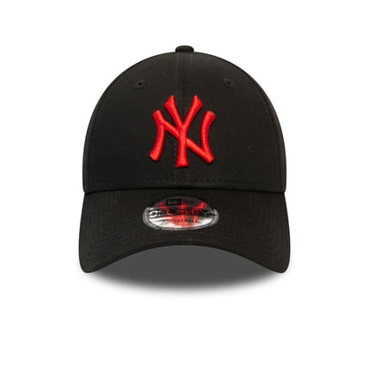 Gorra de béisbol 9FORTY MLB League Essential New York Yankees de New Era - Negro-Rojo