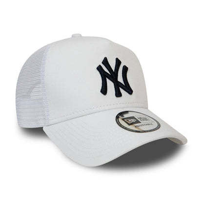 Gorra Trucker MLB League Essential New York Yankees de New Era - Blanco-Negro