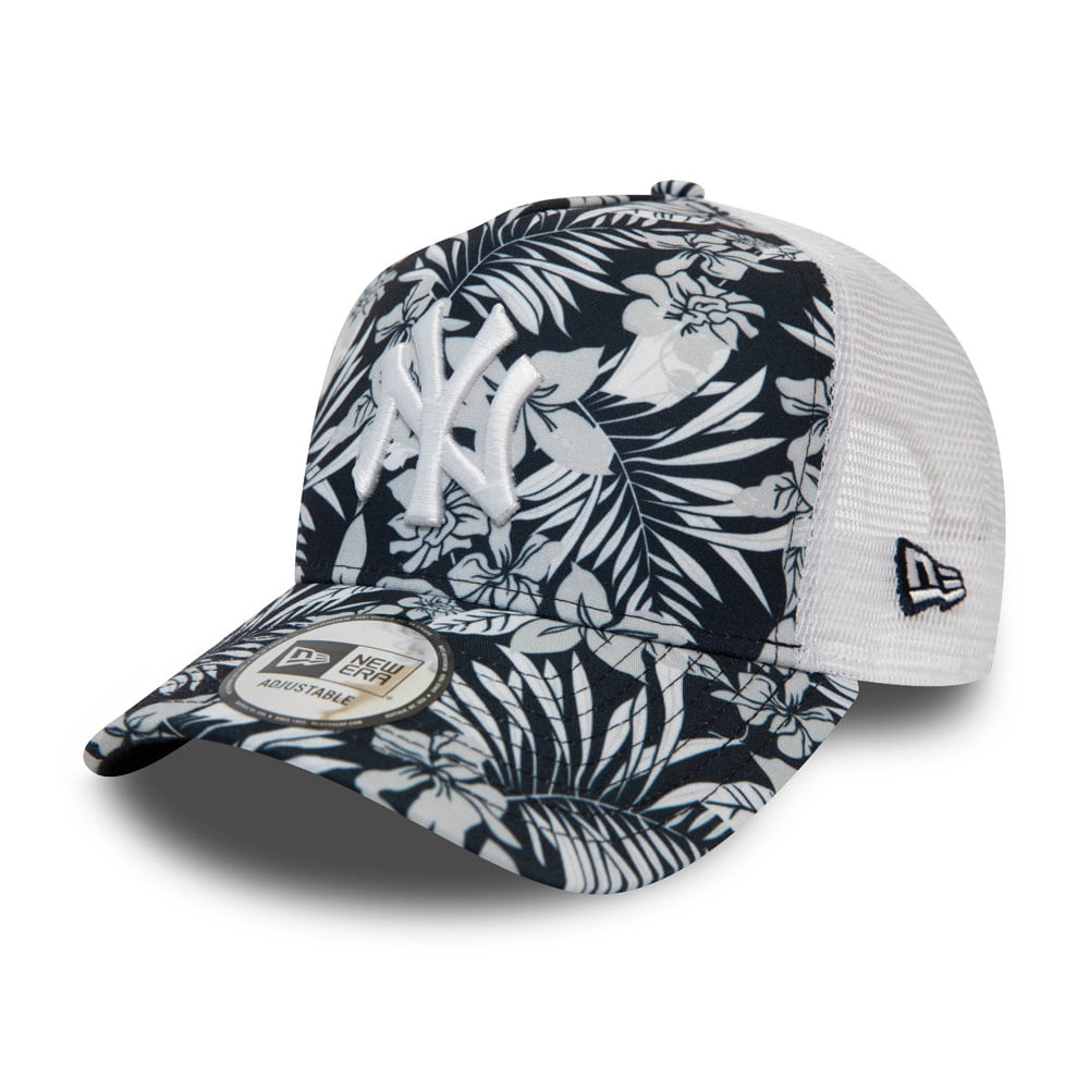 Gorra Trucker MLB Hibiscus Infill New York Yankees de New Era - Azul Marino y Mezcla de tonalidades
