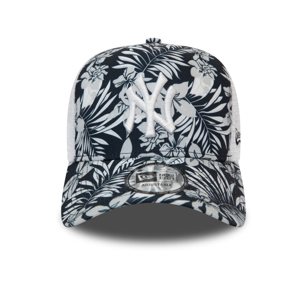 Gorra Trucker MLB Hibiscus Infill New York Yankees de New Era - Azul Marino y Mezcla de tonalidades