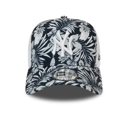 Gorra Trucker MLB Hibiscus Infill New York Yankees de New Era - Azul Marino y Mezcla de tonalidades