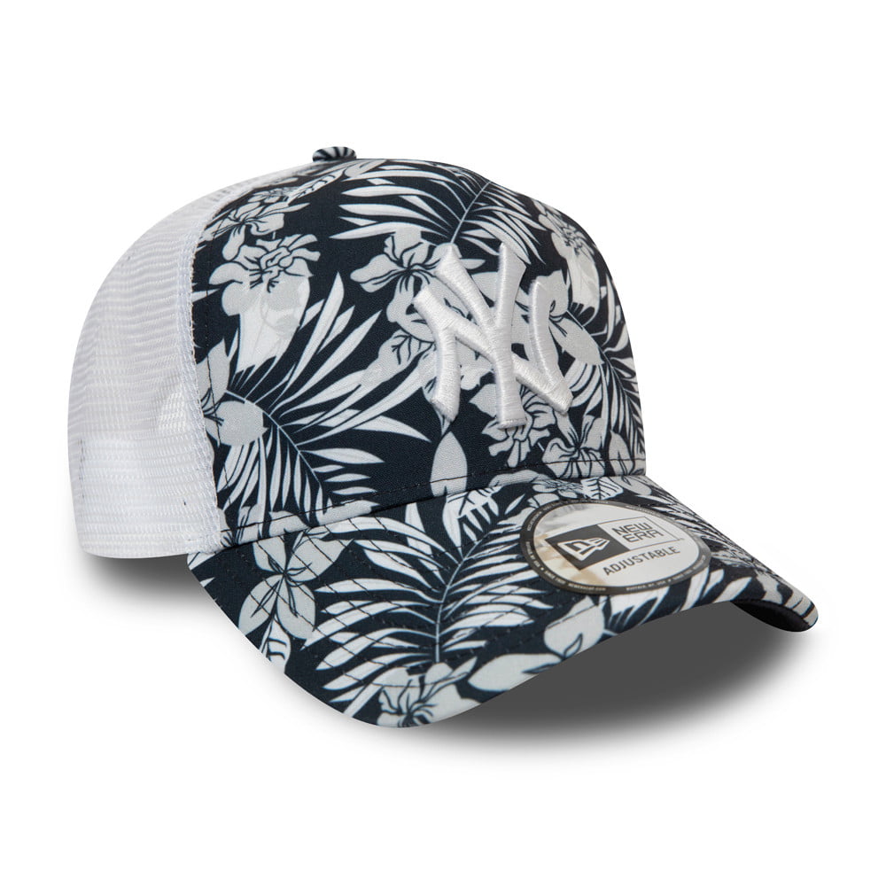 Gorra Trucker MLB Hibiscus Infill New York Yankees de New Era - Azul Marino y Mezcla de tonalidades
