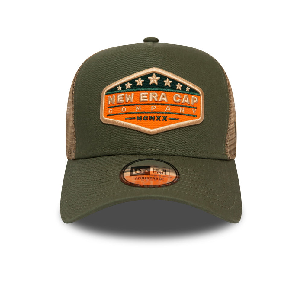 Gorra Trucker de New Era - Verde Oliva