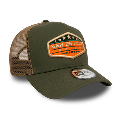 Gorra Trucker de New Era - Verde Oliva
