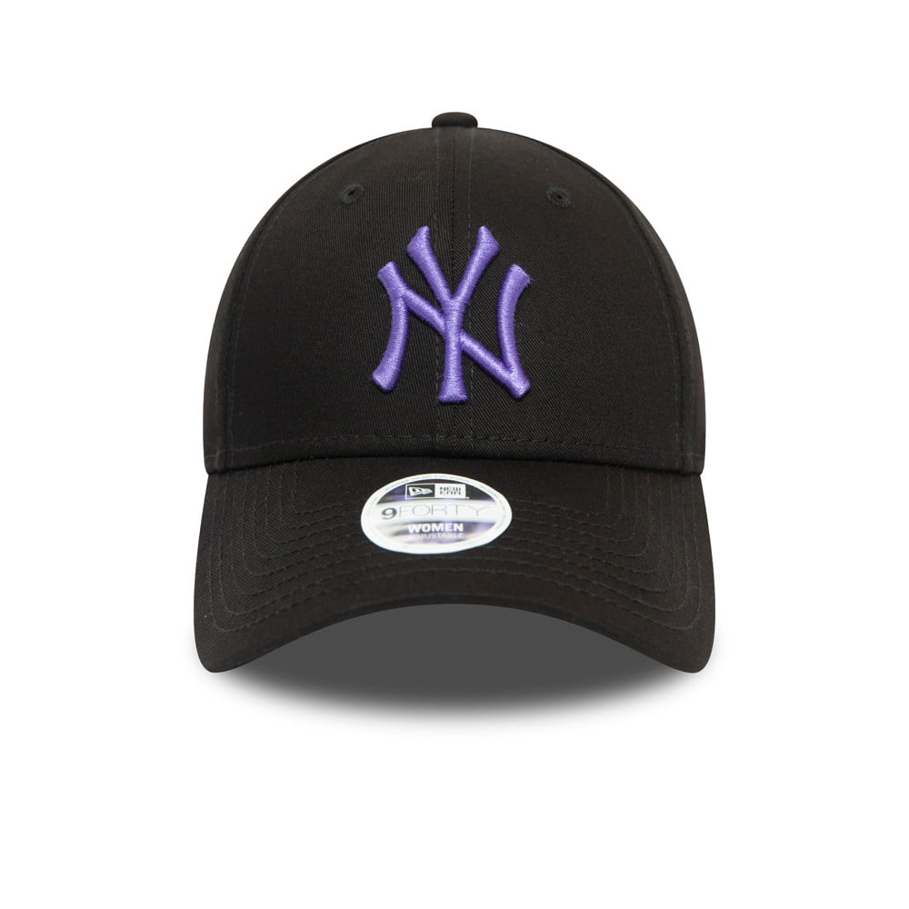 Gorra de béisbol mujeres 9FORTY MLB League Essential XX New York Yankees de New Era - Negro-Morado