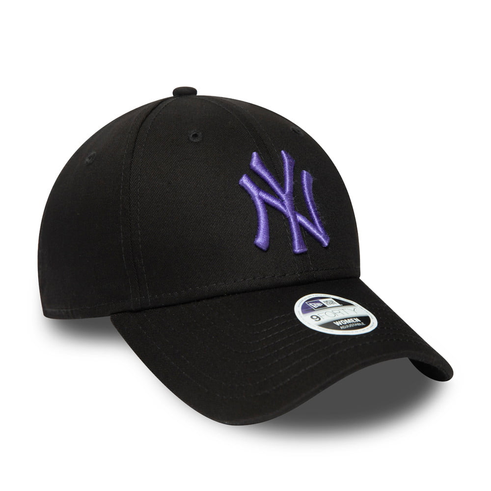 Gorra de béisbol mujeres 9FORTY MLB League Essential XX New York Yankees de New Era - Negro-Morado