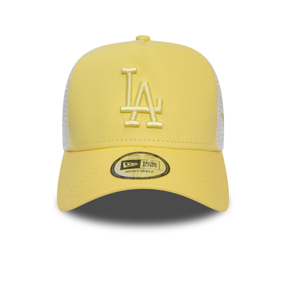 Gorra Trucker MLB League Essential L.A. Dodgers de New Era - Amarillo Claro