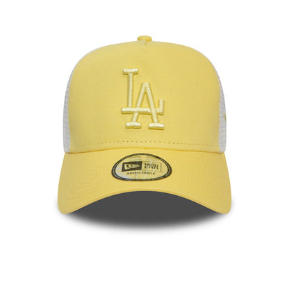 Gorra Trucker MLB League Essential L.A. Dodgers de New Era - Amarillo Claro