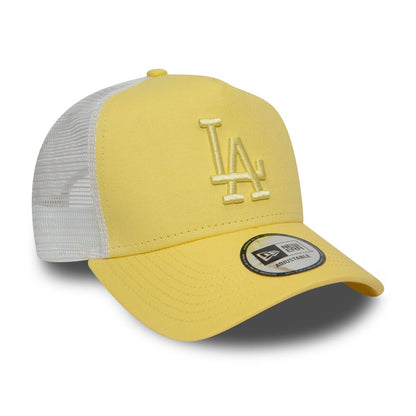 Gorra Trucker MLB League Essential L.A. Dodgers de New Era - Amarillo Claro