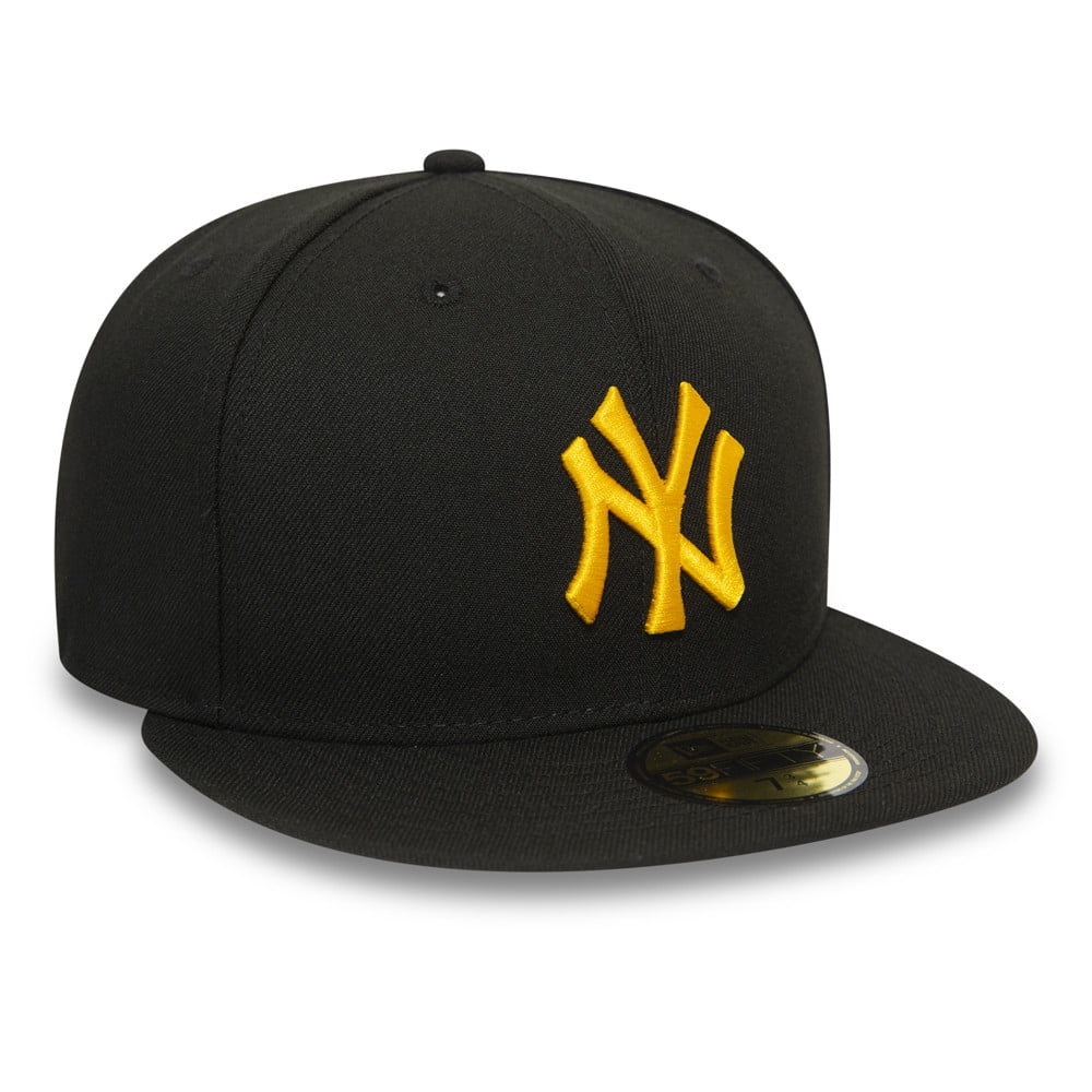 Gorra de béisbol 59FIFTY MLB League Essential I New York Yankees de New Era - Negro-Amarillo