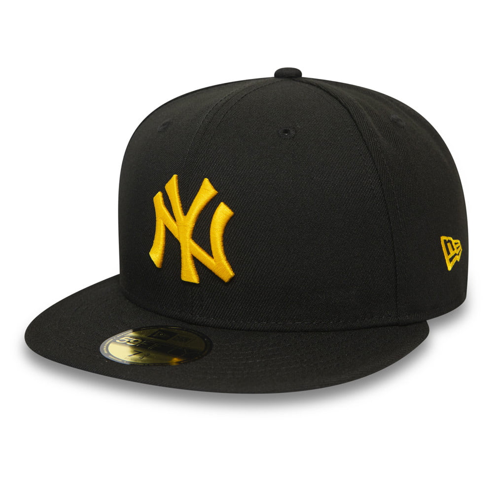 Gorra de béisbol 59FIFTY MLB League Essential I New York Yankees de New Era - Negro-Amarillo