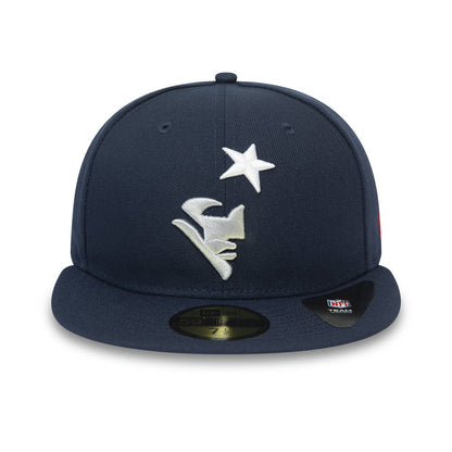 Gorra de béisbol 59FIFTY NFL Team Tonal Shadow Logo New England Patriots de New Era - Azul Marino