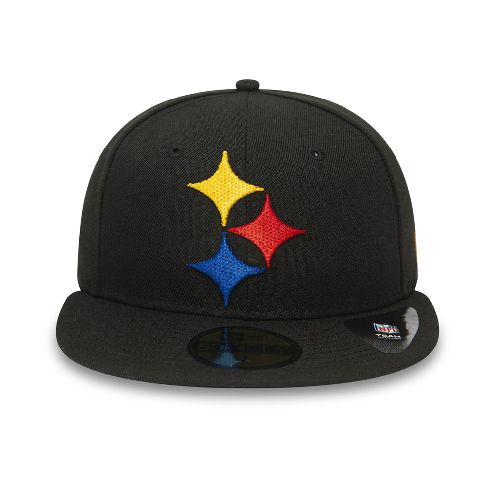 Gorra de béisbol 59FIFTY NFL Team Tonal Shadow Logo Pittsburgh Steelers de New Era - Negro