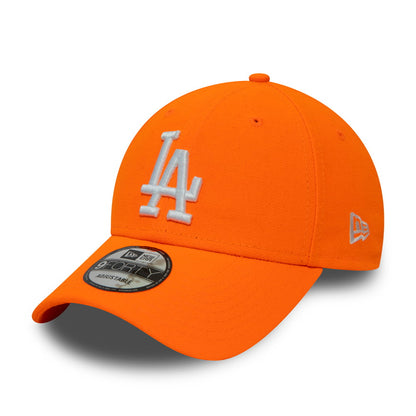 Gorra de béisbol 9FORTY MLB League Essential L.A. Dodgers de New Era - Naranja Neón