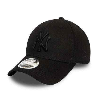Gorra de béisbol 9FORTY MLB Stretch Snap New York Yankees de New Era - Negro sobre Negro