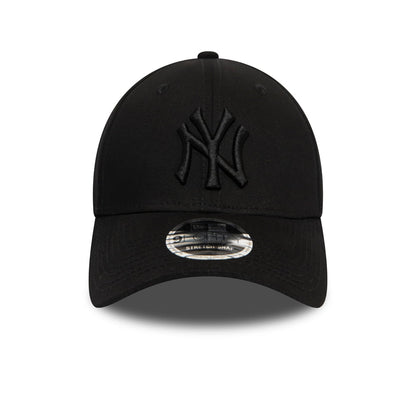 Gorra de béisbol 9FORTY MLB Stretch Snap New York Yankees de New Era - Negro sobre Negro