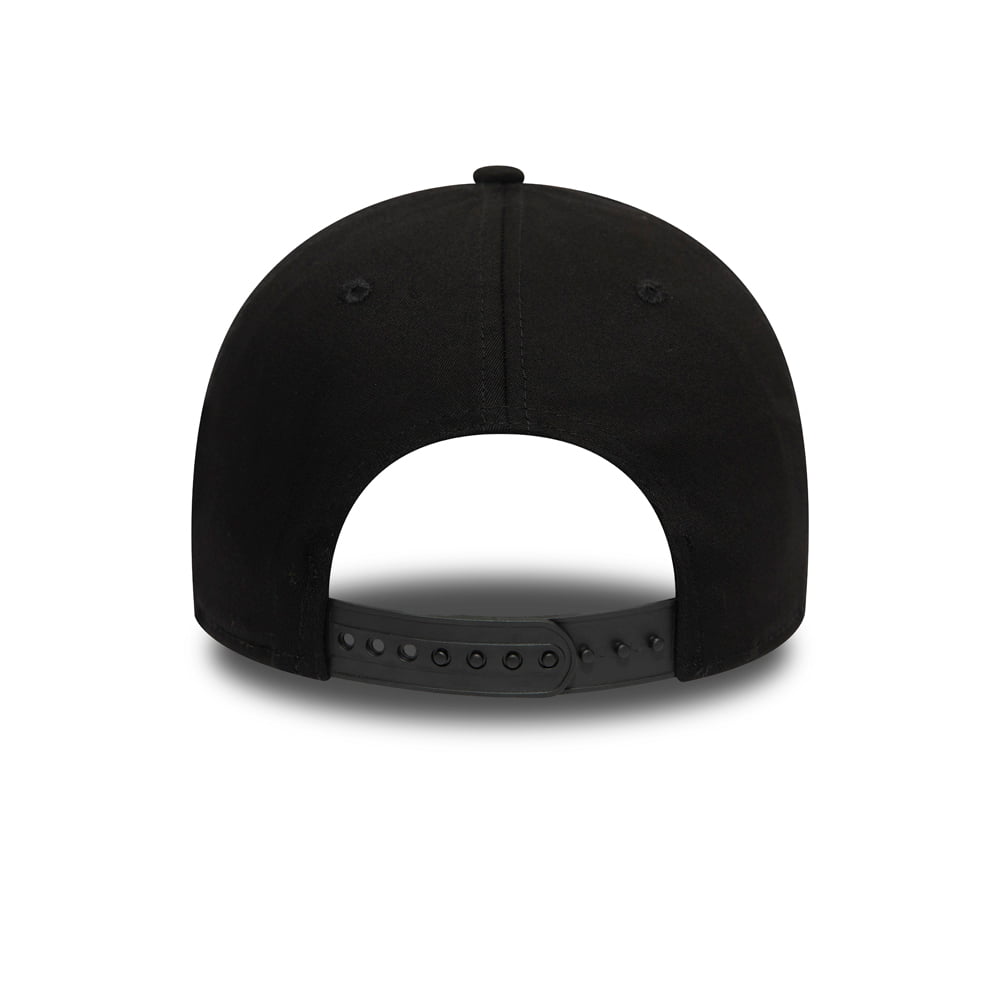 Gorra de béisbol 9FORTY MLB Stretch Snap New York Yankees de New Era - Negro sobre Negro