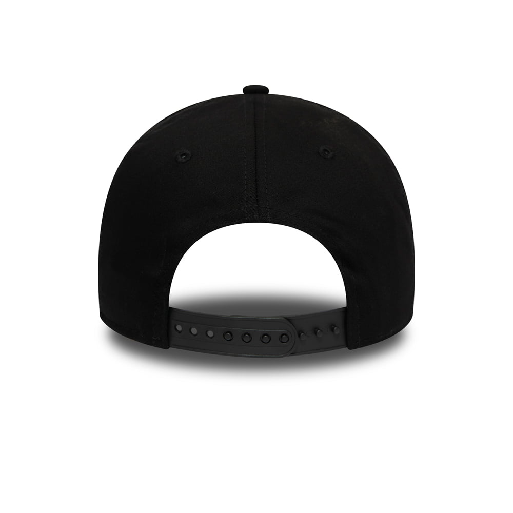 Gorra de béisbol 9FORTY NBA Stretch Snap Chicago Bulls de New Era - Negro sobre Negro