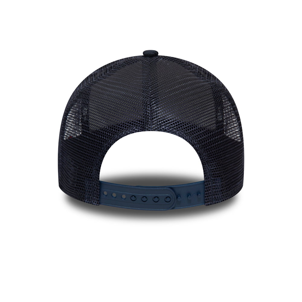 Gorra Trucker de pana Fabric Patch de New Era - Azul Marino