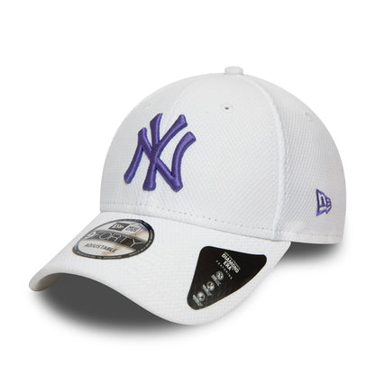Gorra de béisbol 9FORTY Diamond Era New York Yankees de New Era - Blanco-Morado