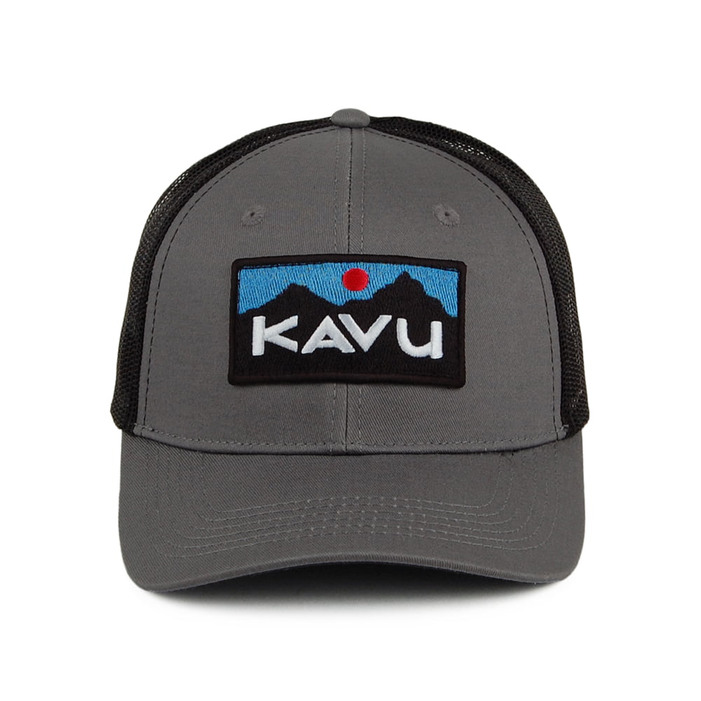Gorra Trucker Above Standard de sarga de algodón de Kavu - Antracita