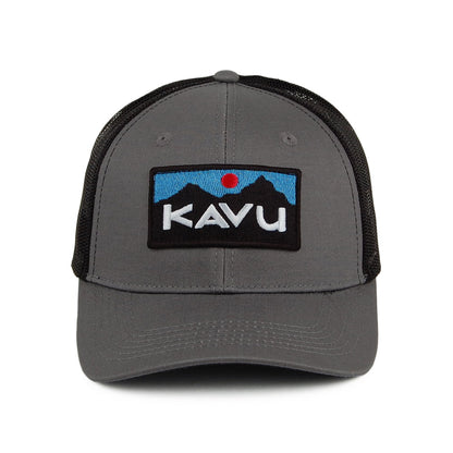 Gorra Trucker Above Standard de sarga de algodón de Kavu - Antracita