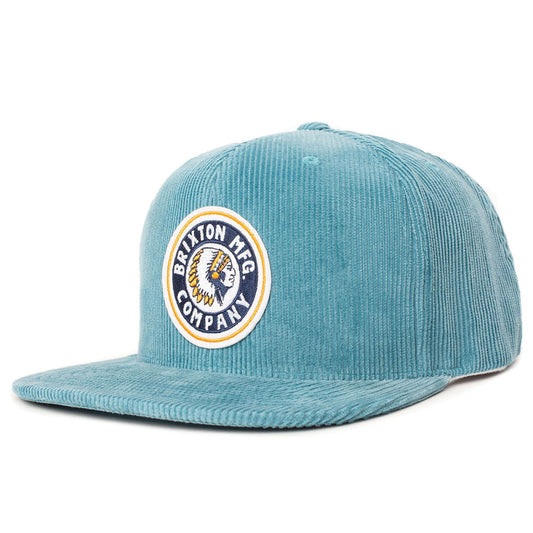 Gorra Snapback Rival de pana de Brixton - Aguamarina