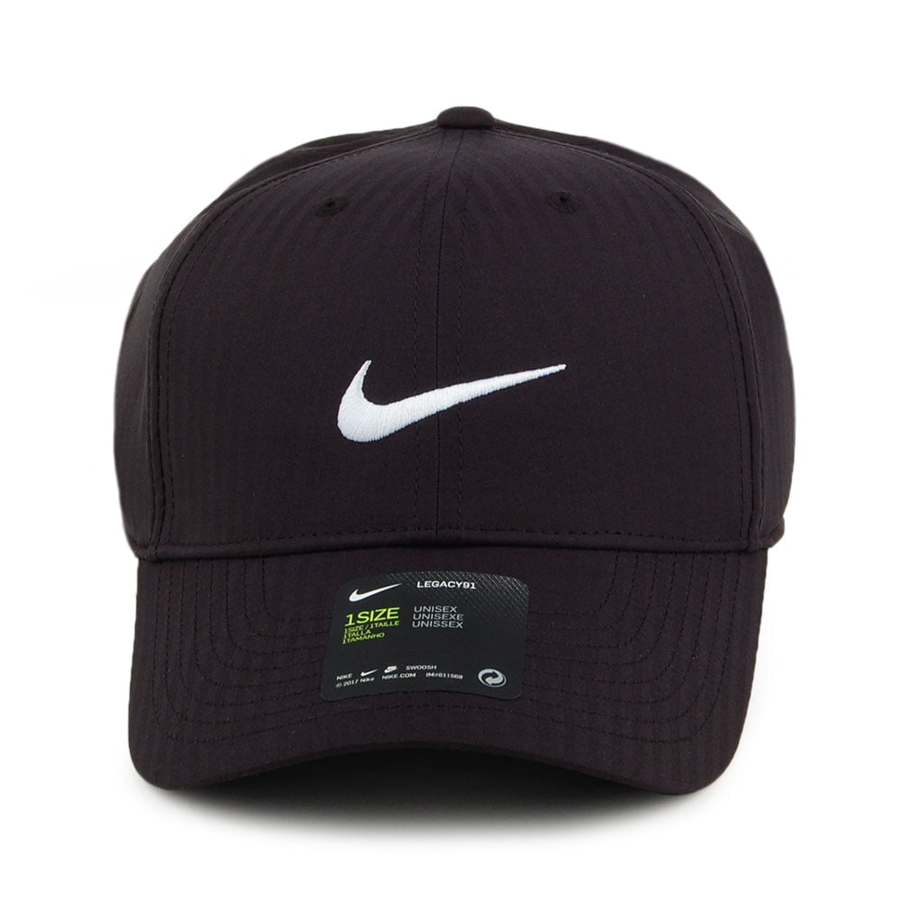 Gorra de béisbol Legacy 91 Tech Tonal Stripes de Nike Golf - Negro