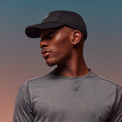Gorra 5 paneles Performance V 3.0 de New Balance - Negro