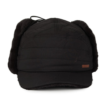 Gorra de béisbol con orejeras Meddison de piel sintética de Barts - Negro