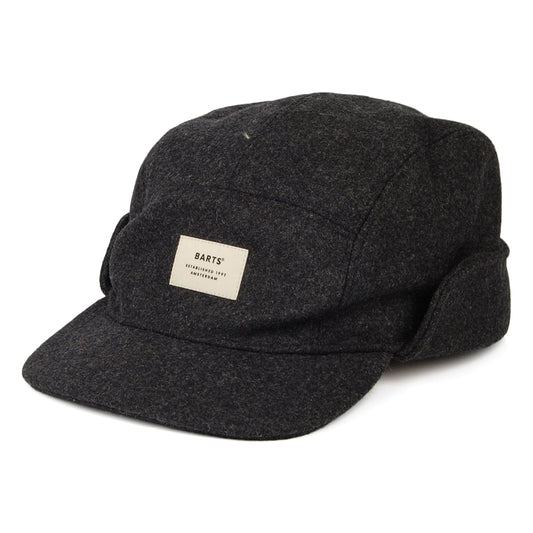 Gorra 5 paneles Samuen con orejeras de Barts - Antracita