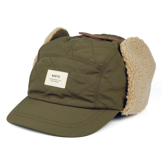 Gorra de béisbol Aspen con orejeras de Barts - Verde Militar