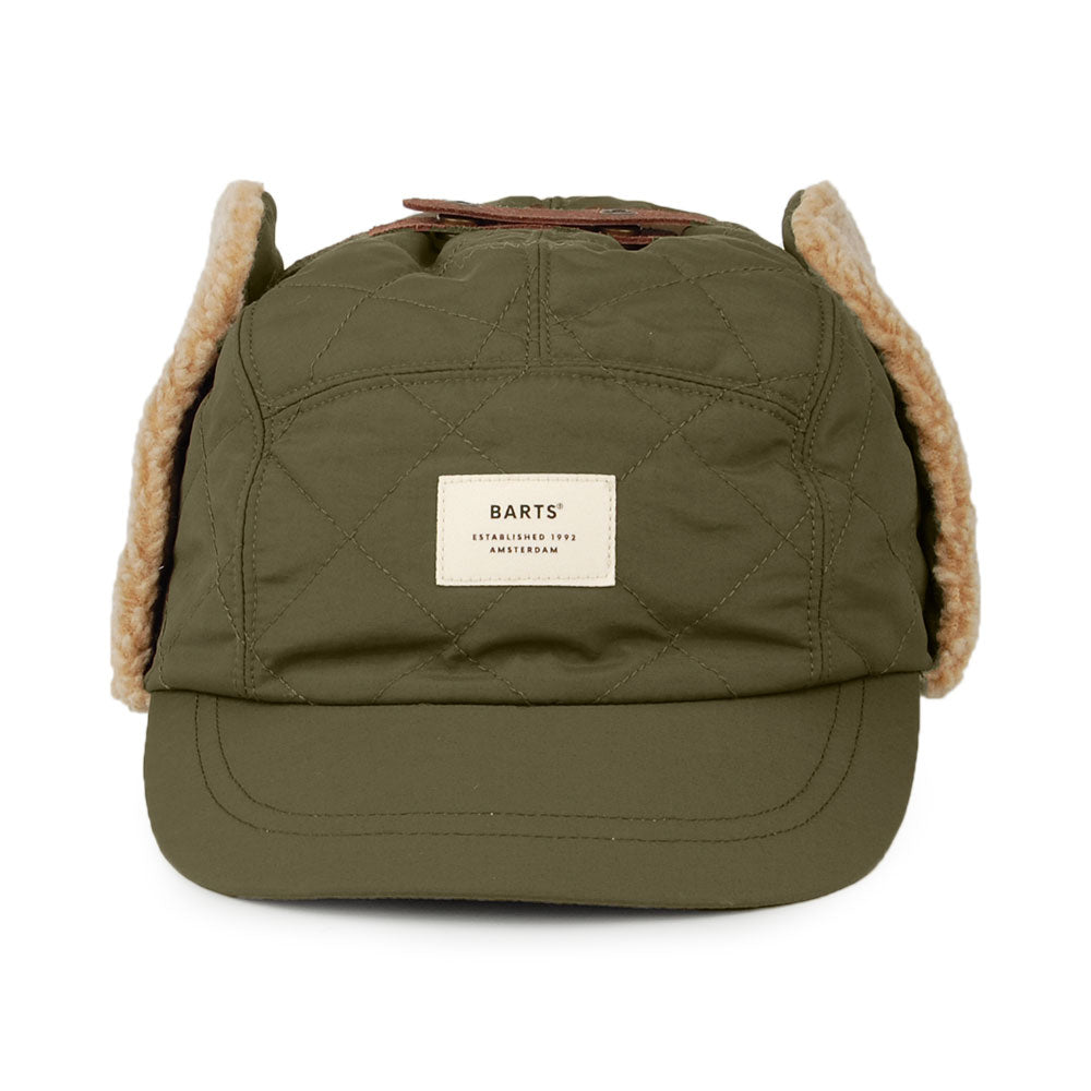Gorra de béisbol Aspen con orejeras de Barts - Verde Militar
