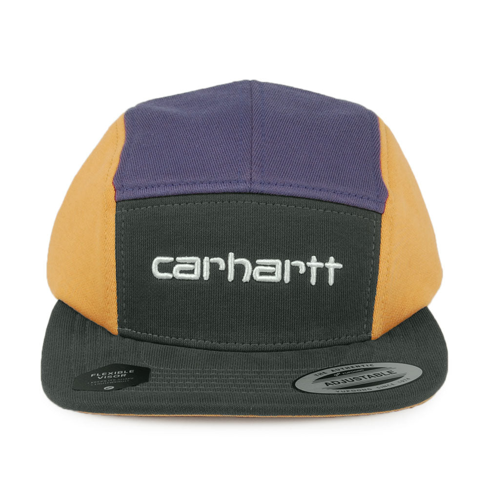 Gorra 5 paneles Tricol de Carhartt WIP - Verde azulado-Amarillo-Púrpura