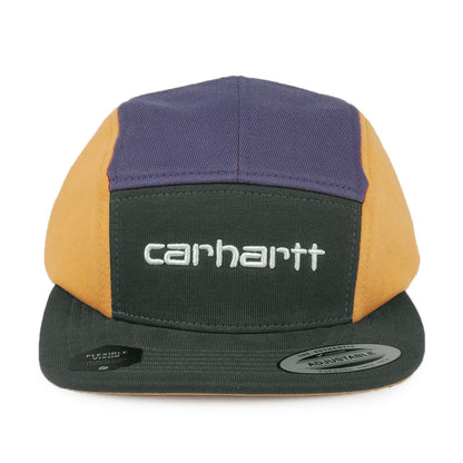 Gorra 5 paneles Tricol de Carhartt WIP - Verde azulado-Amarillo-Púrpura