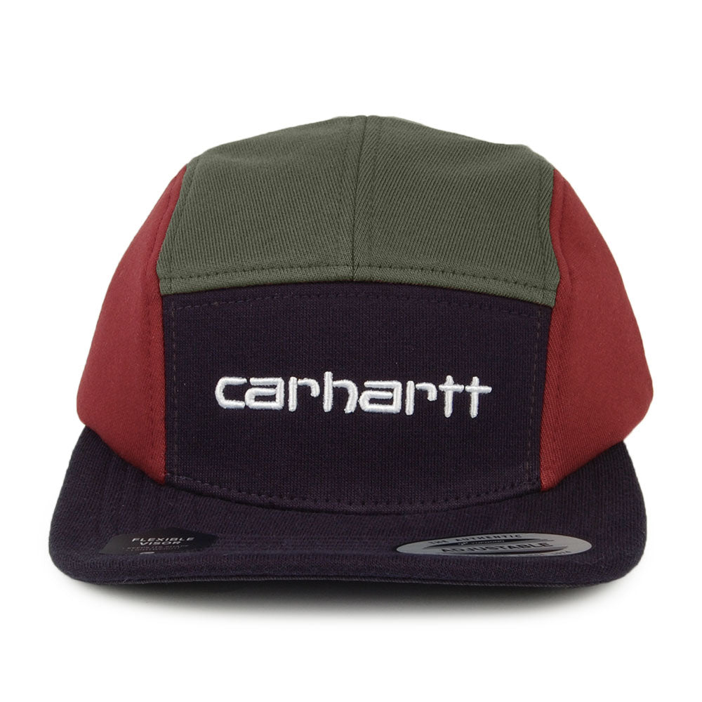 Gorra 5 paneles Tricol de Carhartt WIP - Azul Marino-Verde Oliva-Burdeos
