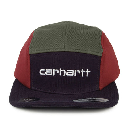 Gorra 5 paneles Tricol de Carhartt WIP - Azul Marino-Verde Oliva-Burdeos