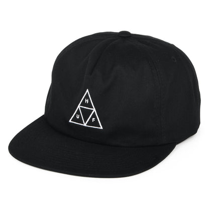 Gorra Snapback Triple Triangle Unstructured de HUF - Negro