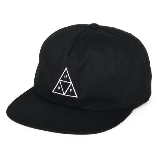 Gorra Snapback Triple Triangle Unstructured de HUF - Negro