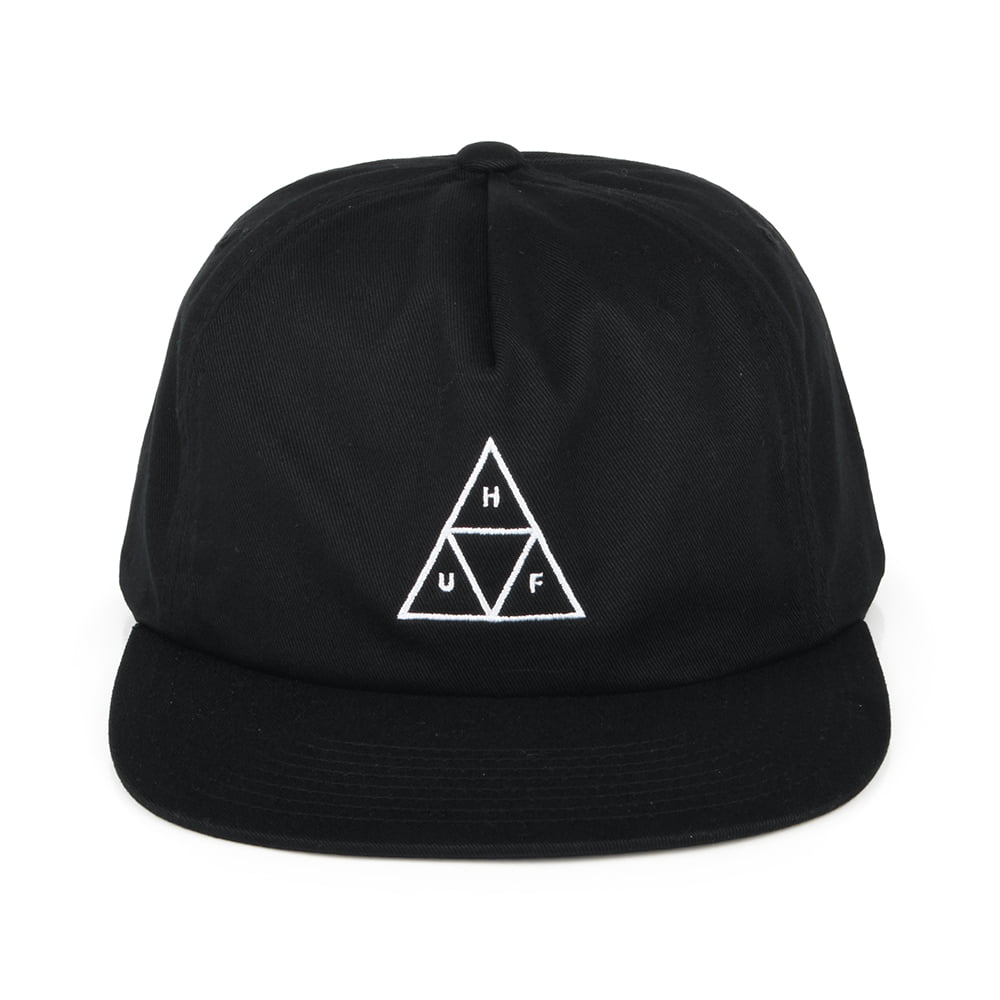 Gorra Snapback Triple Triangle Unstructured de HUF - Negro