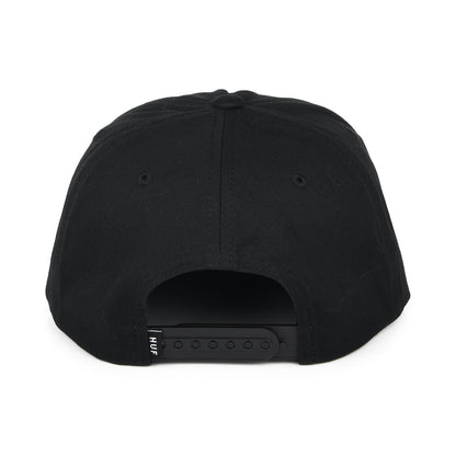 Gorra Snapback Triple Triangle Unstructured de HUF - Negro