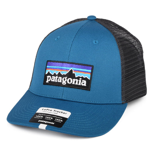 Gorra Trucker P-6 Logo LoPro de algodón orgánico de Patagonia - Verde Azulado