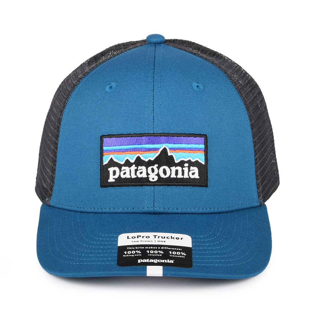 Gorra Trucker P-6 Logo LoPro de algodón orgánico de Patagonia - Verde Azulado