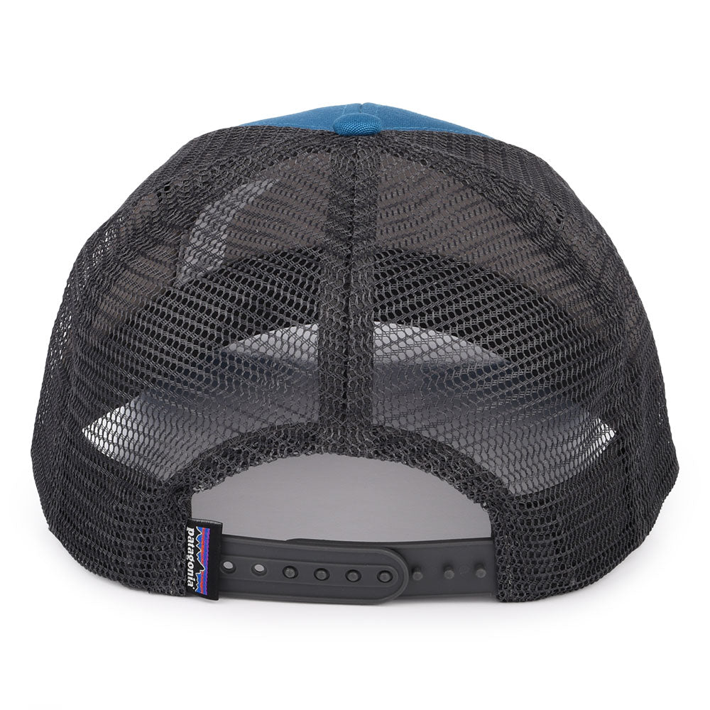 Gorra Trucker P-6 Logo LoPro de algodón orgánico de Patagonia - Verde Azulado