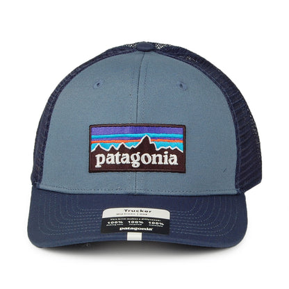 Gorra Trucker P-6 Logo de algodón orgánico de Patagonia - Pizarra-Azul
