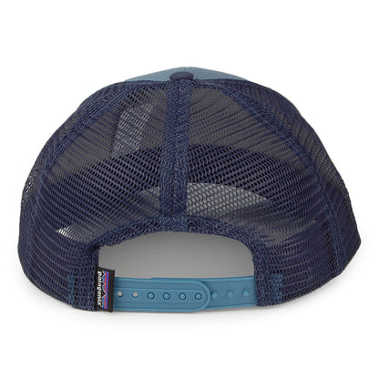 Gorra Trucker P-6 Logo de algodón orgánico de Patagonia - Pizarra-Azul