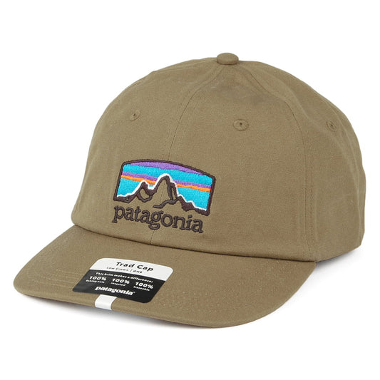 Gorra de béisbol Fitz Roy Horizons Trad de algodón orgánico de Patagonia - Marrón