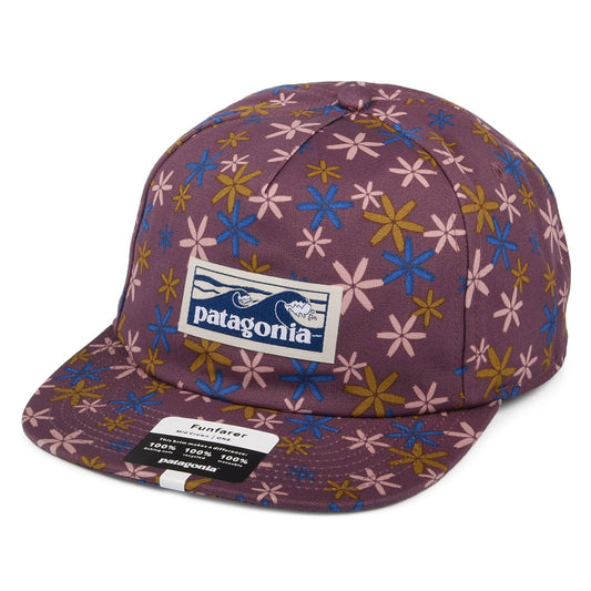 Gorra de béisbol Boardshort Label Funfarer de algodón orgánico de Patagonia - Morado